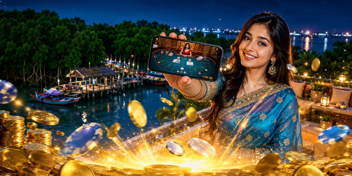 খুলনায় মোবাইলে bets 11 ভাউচার কোড দিয়ে ব্যাকার‍্যাট খেলছেন একজন খেলোয়াড়
